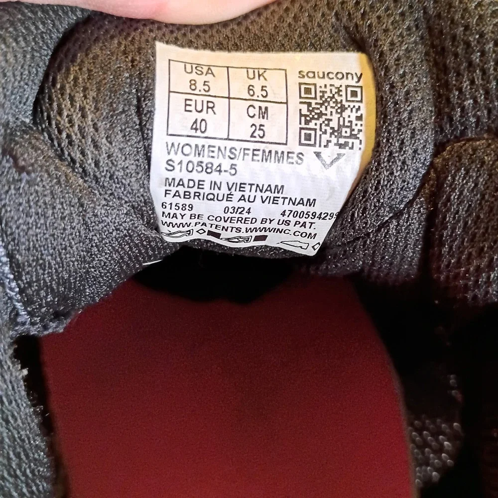 Saucony Excursion TR14 Womens 8.5 Grey Pink Trail Running Shoes S10584-5